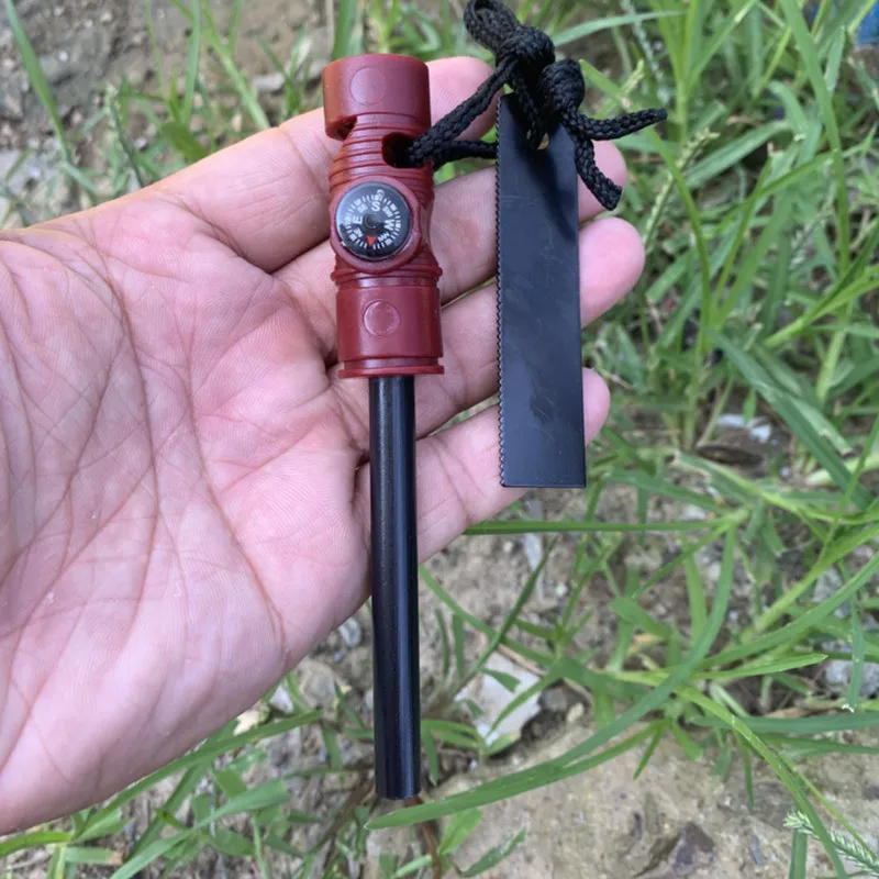 Magnesium Fire Starter with Compass – Survival Spark Tool - Image 2