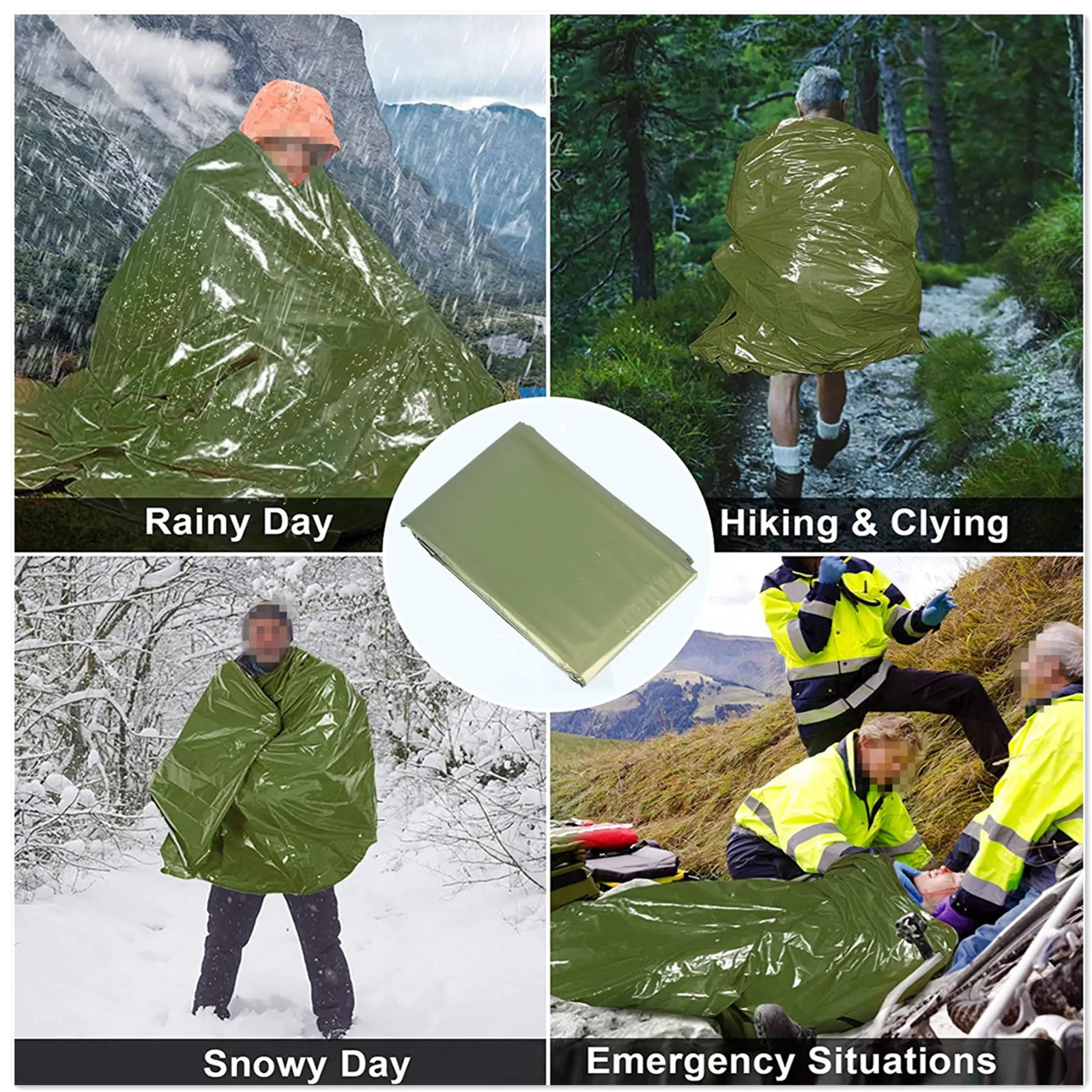 4-Pack Emergency Rain Ponchos – Compact Outdoor Weather Backup - Image 6