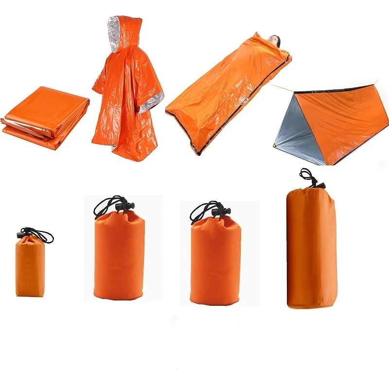 4-Pack Emergency Rain Ponchos – Compact Outdoor Weather Backup - Image 2