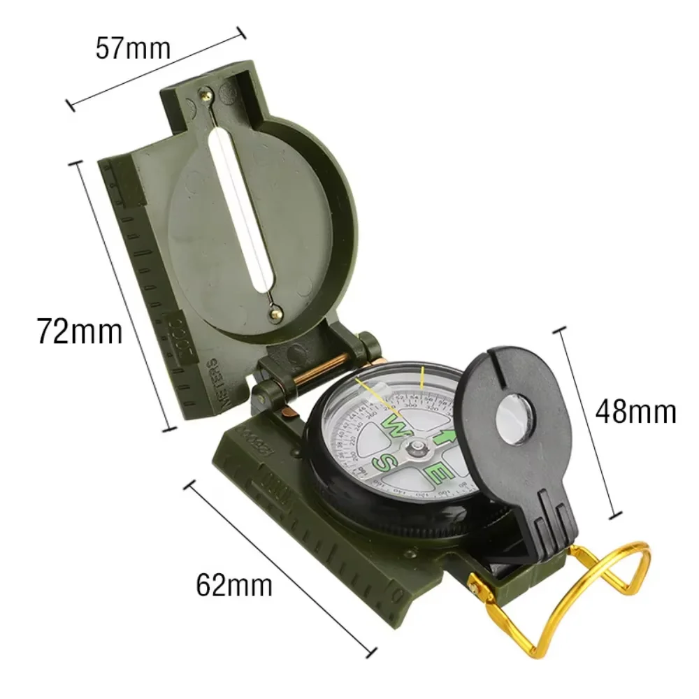Waterproof Military Compass – Metal Sighting Navigation Tool - Image 6
