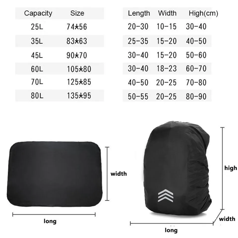 Waterproof Backpack Rain Cover – Outdoor Gear Protector - Image 2