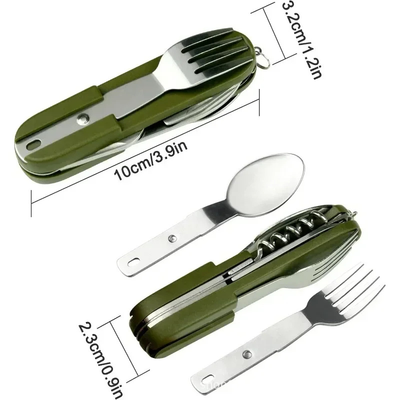 7-in-1 Camping Utensil Tool – Compact Outdoor Dinnerware Set - Image 5