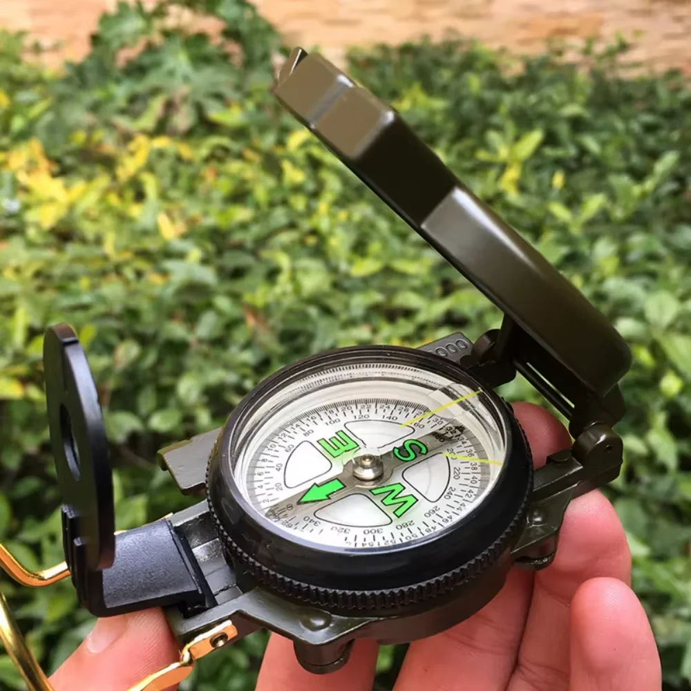 Waterproof Military Compass – Metal Sighting Navigation Tool - Image 2