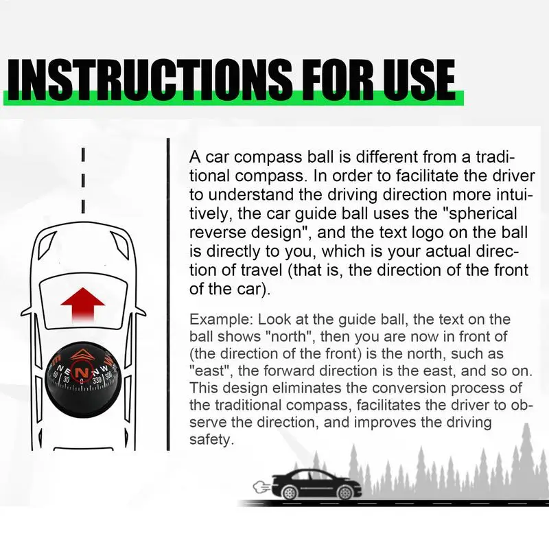Foldable Vehicle Compass – Dashboard Navigation Tool - Image 4