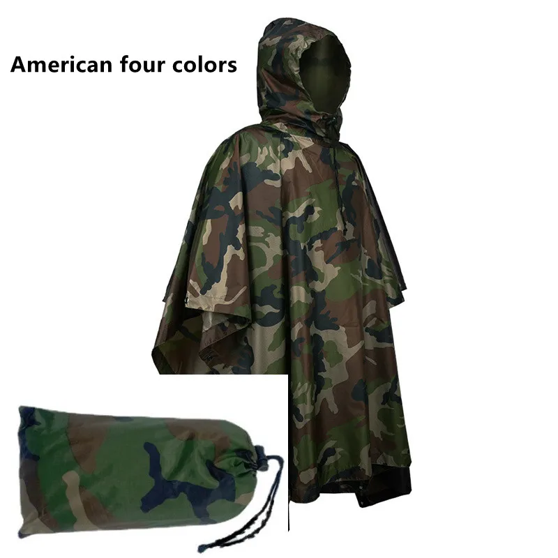 Camo Survival Rain Poncho - Image 18