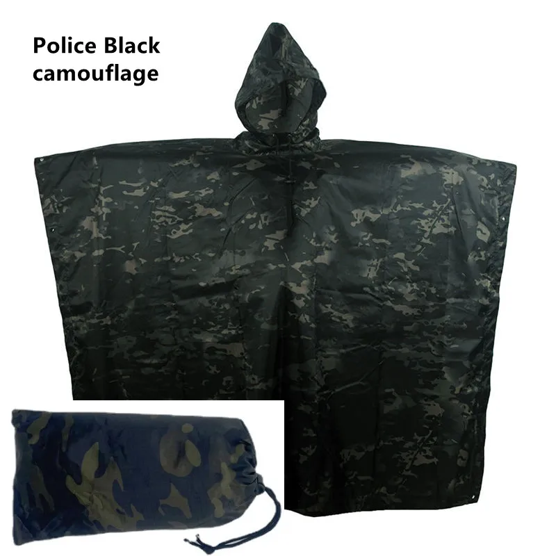 Camo Survival Rain Poncho - Image 15