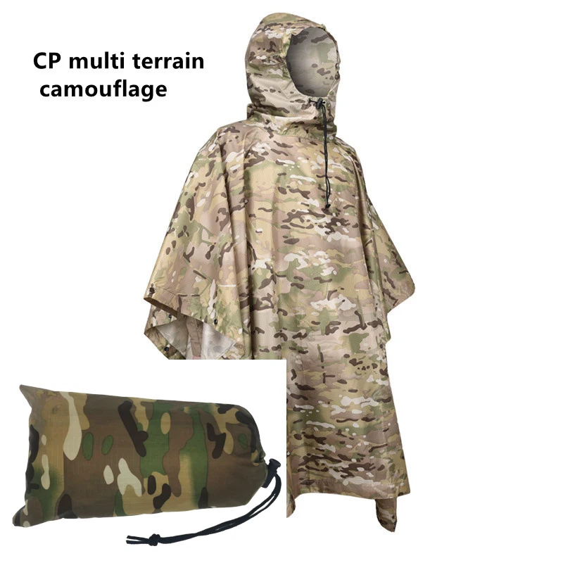 Camo Survival Rain Poncho - Image 6