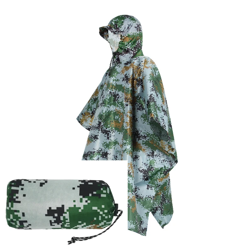 Camo Survival Rain Poncho - Image 20