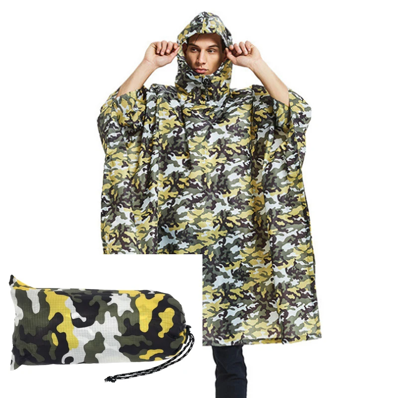 Camo Survival Rain Poncho - Image 19