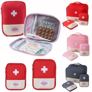 Portable First Aid Kit Organizer Bag – Emergency Medical Storage Pouch