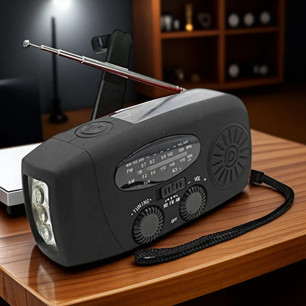 Solar Crank Emergency Radio – Flashlight, SOS Alarm & USB Backup Power - Image 10