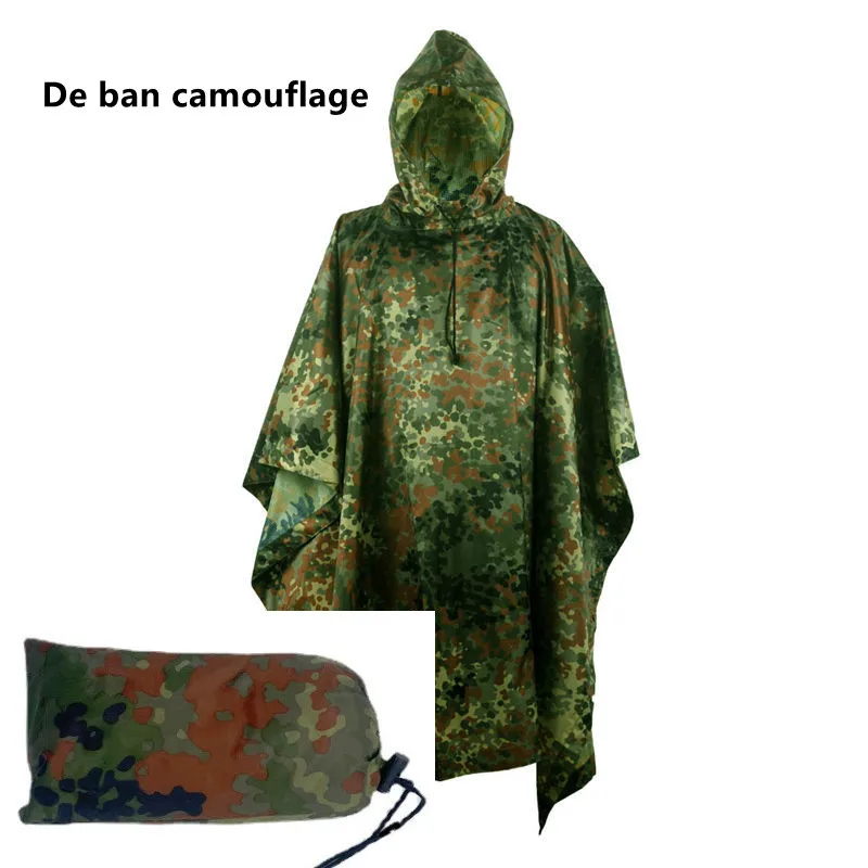 Camo Survival Rain Poncho - Image 12