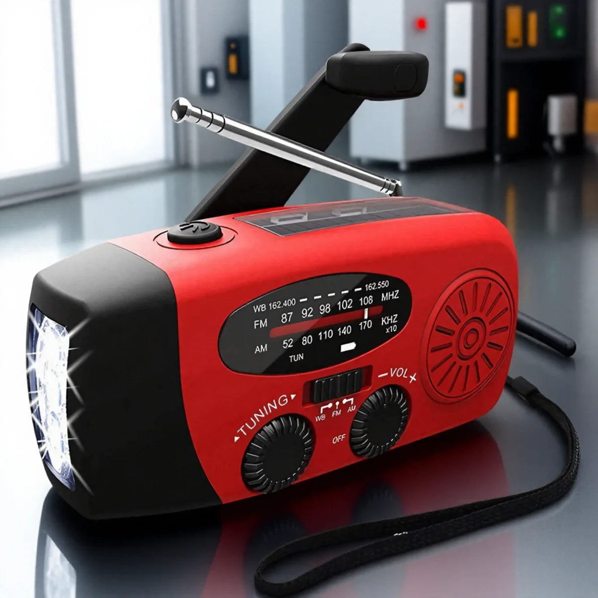 Solar Crank Emergency Radio – Flashlight, SOS Alarm & USB Backup Power - Image 9