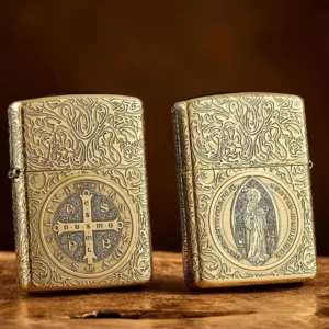 Zippo Golden Brass Windproof Collectible Lighter in Box