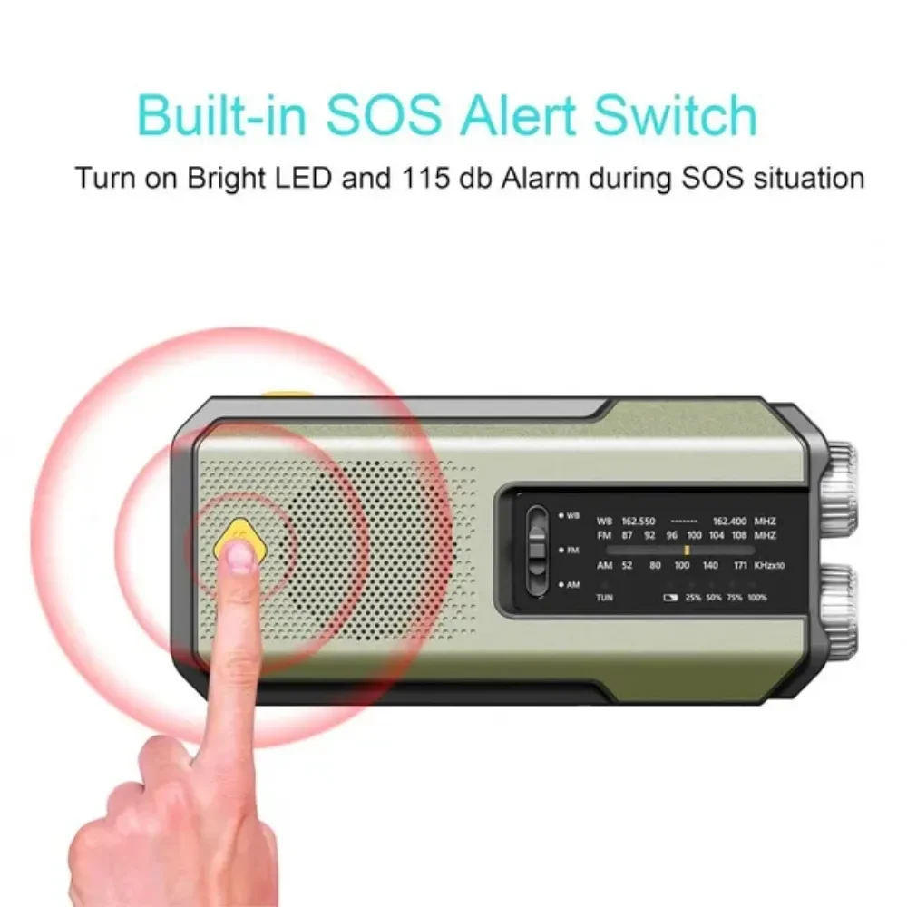 Solar Crank Emergency Radio – Flashlight, SOS Alarm & USB Backup Power - Image 5