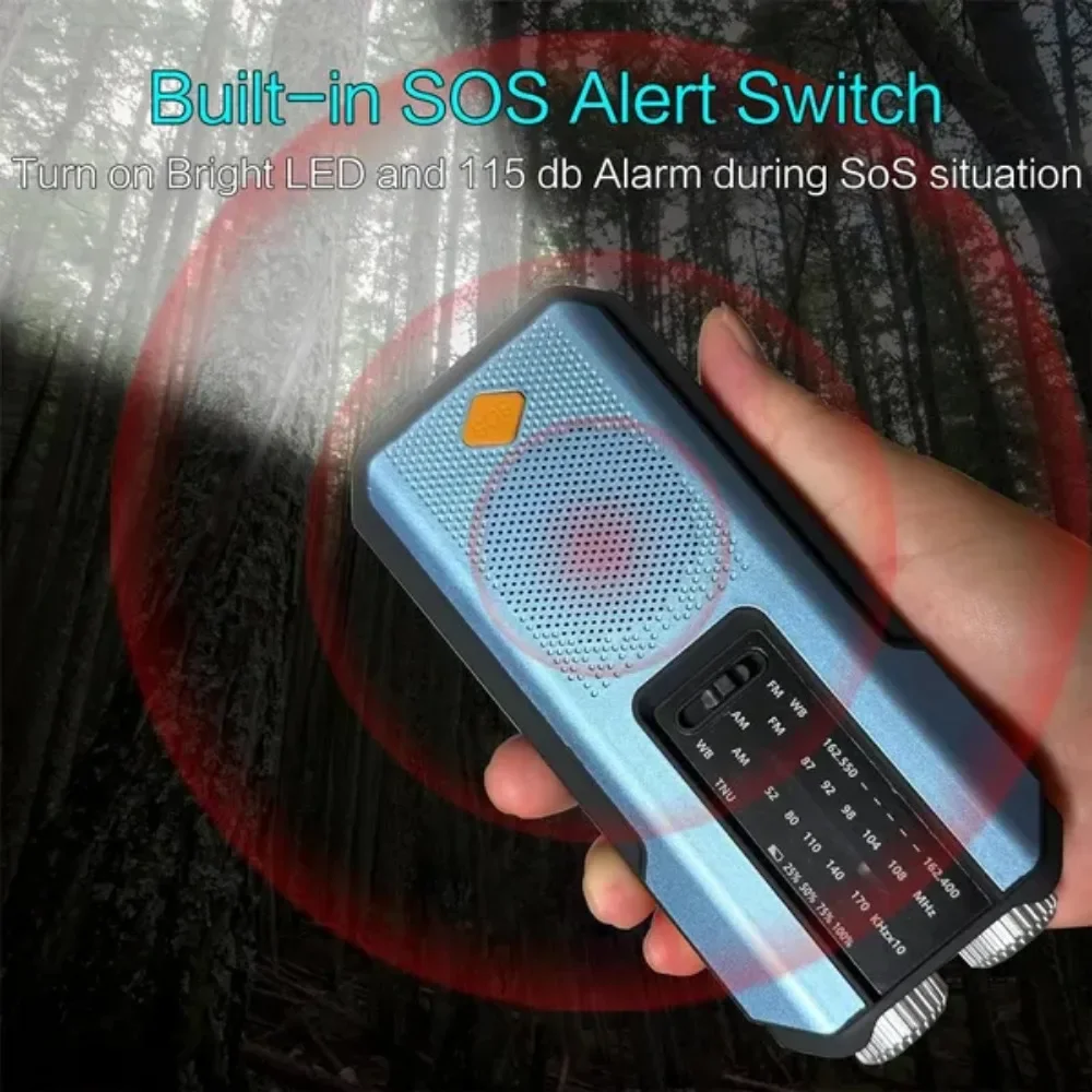 Solar Crank Emergency Radio – Flashlight, SOS Alarm & USB Backup Power - Image 2